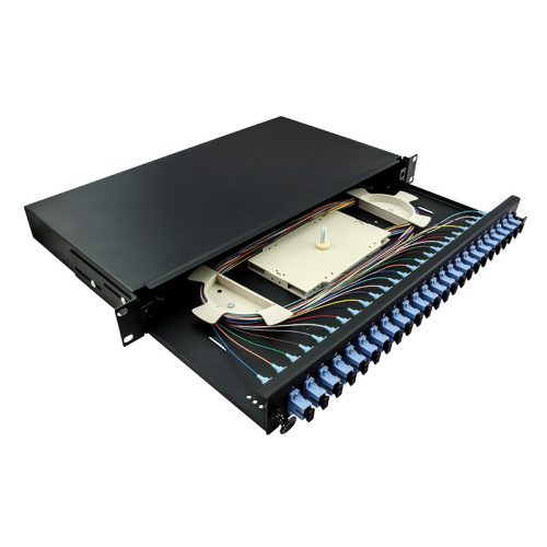 Logilink Optikai kábel elosztó, 19" (ODF) SC-SX 24 P, fekete