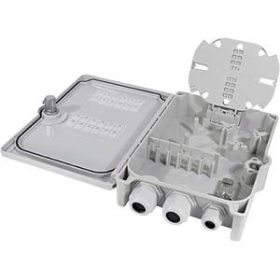   Logilink FTTH elosztó doboz max. 24 szál, 6x LC/QD vagy SC/DX, terheletlen, IP55 (FB124E)