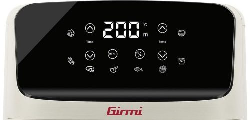 Girmi FG27 Ecofrit Lite forrólevegős sütő – 4.2 liter, 8 program, digitális kijelző, állítható hőmérséklet, Homok-bézs szín (FG2701)