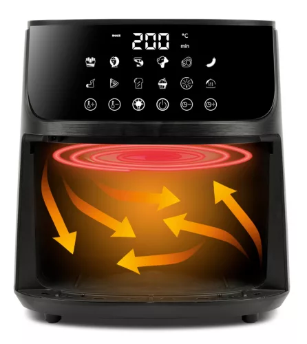Girmi FG78 forrólevegős sütő, 1500 W, 6 literes, 60 perces időzítővel