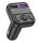 Jellico FM1 Bluetooth FM Transmitter, 2 x USB, 3,1A, Fekete