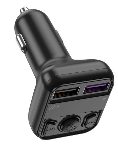 Jellico FM1 Bluetooth FM Transmitter, 2 x USB, 3,1A, Fekete