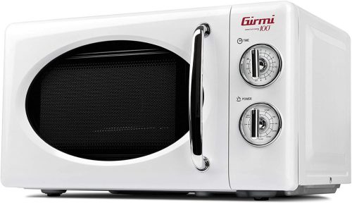 Girmi FM21 Mikrohullámú sütő fehér színben, 20 literes, 30 perces időzítővel, 1150 W (teljesítmény), 800 W (grillteljesítmény)