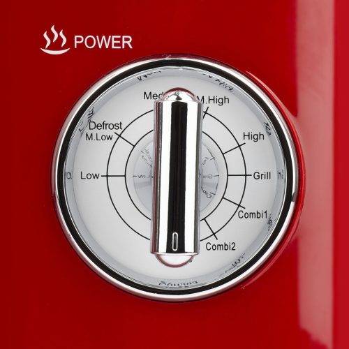 Girmi FM21 Mikrohullámú sütő piros színben, 20 literes, 30 perces időzítővel, 1150 W (teljesítmény), 800 W (grillteljesítmény)