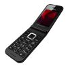Aiwa FP-24BKMKII Dual SIM-es kinyitható mobiltelefon, 900/1800MHz, nagy méretű gombok, magyar menü, FM rádió