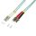 Logilink Fiber duplex patch kábel, OM3, 50/125 , LC-ST, aqua, 3 m