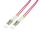 Logilink Fiber duplex patch kábel, OM4, 50/125 , LC-LC, lila, 1 m