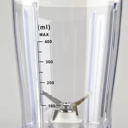 Girmi FR03 kompakt elektromos turmixgép, 170 W teljesítmény, 400 ml-es keverőpohár és rozsdamentes acél pengék, Fehér (FR0301)
