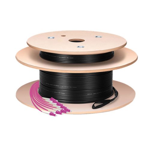 LogiLink Fiber törzskábel U-DQ(ZN)BH, 8 eres multimódusú OM4,100 m, LC/UPC - LC/UPC
