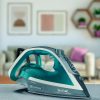 Tefal FV6842E0 Vasaló, 2800W, 50g/perc gőzkibocsátás, 270ml víztartály, Szürke-Türkiz