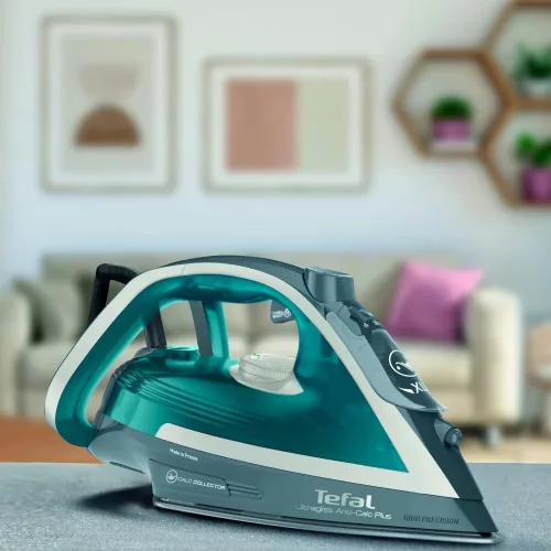 Tefal FV6842E0 Vasaló, 2800W, 50g/perc gőzkibocsátás, 270ml víztartály, Szürke-Türkiz