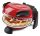G3 Ferrari G10006 EVO Forno Pizza Delizia Red, eredeti piros színű olasz házi pizza sütő, 5 perc alatt, 400 fokon, 31cm-es pizza