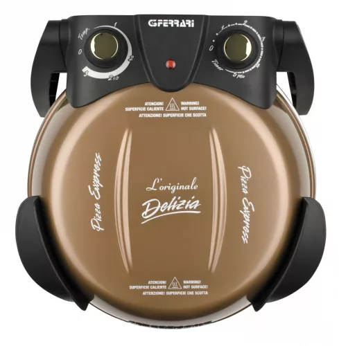 G3 Ferrari G10006 Forno Pizza Delizia Copper, eredeti réz színű olasz házi pizza sütő, 5 perc alatt, 400 fokon, 31cm-es pizza