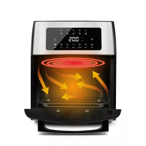 G3 Ferrari G10182  Friggisano EVO 15L Innovatív, forrólevegős, multifunkciós sütő, 1700W, 15 literes