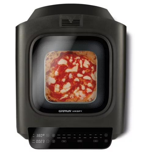 G3 Ferrari G10225 3 az 1-ben pizzasütő, air fryer és grillsütő, 380°C, 18 program, Hoblo™ technológia, 13L