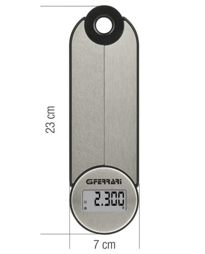 G3 Ferrari G20171 Vittoria összecsukható háztartási mérleg, 1g-5 kg méréshatár, gramm és mililiter méréssel (G2017100)
