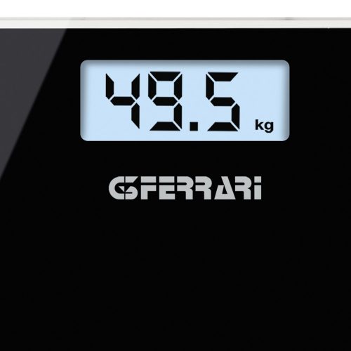 G3 Ferrari G30057 NADIR – Digitális személymérleg edzett üveglappal és nagy méretű háttérvilágított LCD kijelzővel