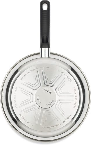 Tefal G7260744 Comfort Max. serpenyő 30 cm, prémium rozsdamentes acél, tapadásmentes bevonat