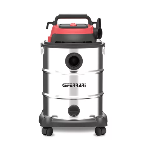 G3 Ferrari G90034 FUSTO 30L Alacsony fogyasztású, nagy szívóerejű száraz-nedves porszívó HEPA szűrővel, 1200 W, 30 literes tartállyal