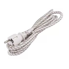   VASALÓ HÁLÓZATI CSATLAKOZÓKÁBEL / VASALÓZSINÓR 2,4 MÉTER (3X0.75MMÂ²)