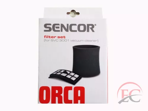 PORSZÍVÓ SZŰRŐ KÉSZLET SENCOR SVX030/ SVC 3001 ORCA WET&DRY PORSZÍVÓHOZ GYÁRI MOSHATÓ