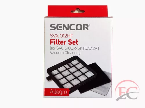 SENCOR PORSZÍVÓ HEPA FILTER/SZŰRŐ KÉSZLET SENCOR SVX012HF/ SVC 510GR/511TQ/512VT ALLEGRO PORZSÍVÓHOZ GYÁRI MOSHATÓ