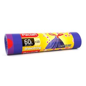   PACLAN ZÁRSZALAGOS ILLATOS SZEMETESZSÁK 60L (10DB/TEKERCS) 63CMX71CM