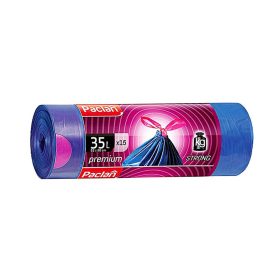   PACLAN PRÉMIUM ZÁRSZALAGOS SZEMETESZSÁK 35L (15DB/TEKERCS) 53CMX60CM 30MY