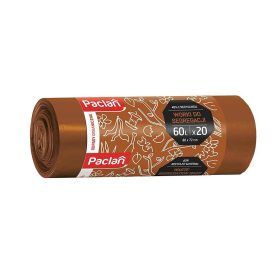   PACLAN SZELEKTÍV BIO HULLADÉK GYŰJTŐ SZEMETESZSÁK 60L (20DB/TEKERCS) 63CMX71CM 11MY