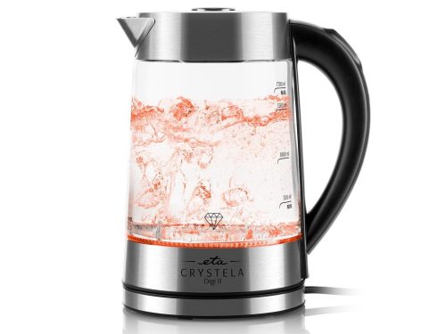 VÍZFORRALÓ ETA 5154 CRYSTELA DIGI II HŐMÉRSÉKLET-SZABÁLYZÓVAL 1,7 LITER / 2200W / 515490000 ROZSDAMENTES