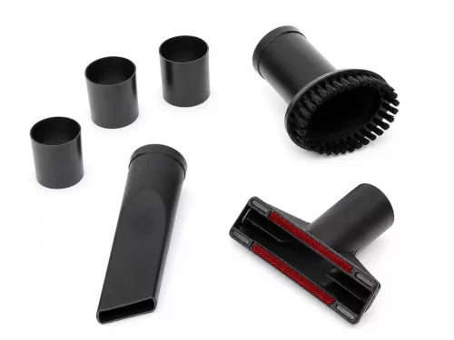 PORSZÍVÓ SZÍVÓFEJ SZETT Ø32-35MM 3DB/CSOMAG (1DB KÁRPIT SZÍVÓFEJ 1DB RÉSSZÍVÓFEJ, 1DB KÖRKEFÉS SZÍVÓFEJ 360°-BAN ELFORGATHATÓ, 3DB SZŰKÍTŐ ADAPTER) 