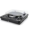 Aiwa GBTUR-120BKMKIII Analóg lemezjátszó Bluetooth funkcióval, magasfényű fekete színben