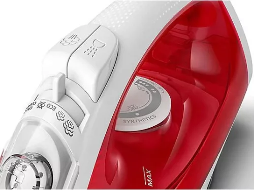 Philips GC1742/40 EasySpeed Gőzölős Vasaló - Kerámia Vasalótalppal, 2000 W, Piros/Fehér