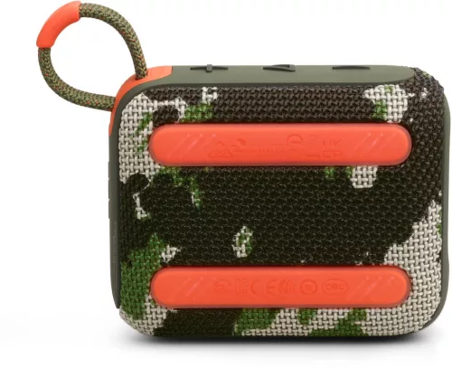 JBL Go 4 Squad hordozható Bluetooth hangszóró, terepmintás