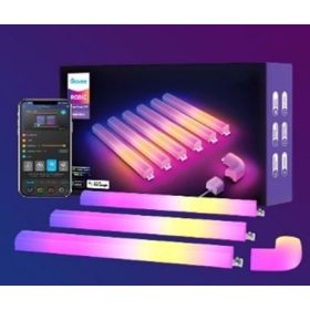   Govee Glide RGBIC Wall Light (6+1) dekorációs fali lámpa Hang + Wifi + Bluetooth vezérlésel, GOVH606261