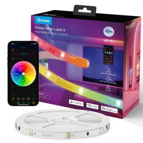   Govee RGBIC Wi-Fi + Bluetooth LED szalagfények védőbevonattal (10M) Hang + Wifi + Bluetooth vezérléssel, GOVH612C