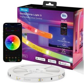   Govee RGBIC  LED szalagfények védőbevonattal (3M) Hang + Wifi + Bluetooth vezérlésel, GOVH612F