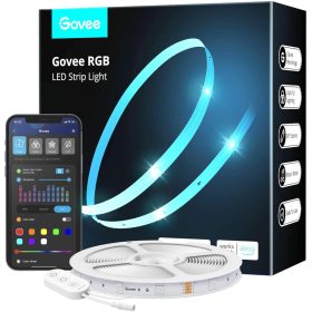   Govee RGB LED szalagfény - 5M Hang + Wifi + Bluetooth kapcsolat, GOVH615A