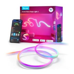   Govee 5 méter Neon szalagfény szilikon védőburkolattal   (Matter, Homekit, Google, Alexa, Smarthings) Wifi + Bluetooth csatlakozással, GOVH61D5