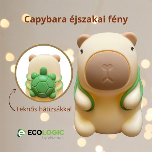 Ecologic Capybara (állatos) éjszakai fény gyerekszobába, GYEL08