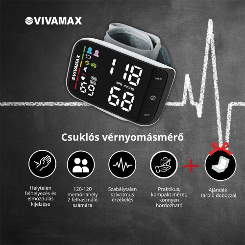 Vivamax V36 Csuklós vérnyomásmérő