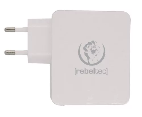 Rebeltec H410 Turbo - 4 USB porttal, hálózati gyors töltő, fehér, 3A
