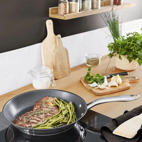 Tefal Grill serpenyő 26 cm rozsdamentes Infinite indukciós, H8151325