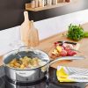 Tefal H8153225 Infinite mély serpenyő + fedő 24 cm, tapadás mentes, indukciós