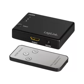   Logilink HDMI kapcsoló, 3x1 port, 1080p/60 Hz, HDCP, CEC, RC (HD0042)