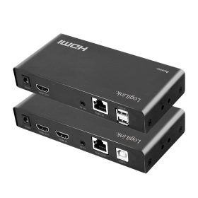   LogiLink HDMI bővítőkészlet LAN-on keresztül, KVM, 2x USB-A, 1080p, HDCP, IR, hurokkimenet (HD0057)