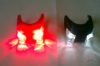 LED-es szilikon vízálló biciklilámpa szett 2db (első,hátsó) 2x2 nagy LED-del