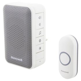   Honeywell DC313NP2 vezeték nélküli csengő, dugaljba dugható, 150m, 6 dallam, LED fény