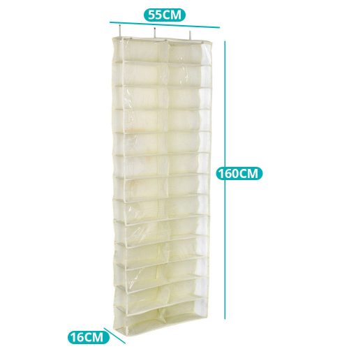 Timeless Home Ajtóra szerelhető cipőtároló-bézs (HOP1000102-2)