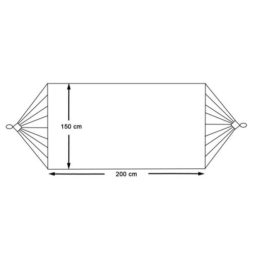 Timeless Garden Kétszemélyes függőágy-szürke (HOP1000120-4)